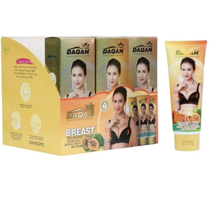 Daqan Papaya Extract Breast Care Cream 120ml, Skin Firming & Elasticity - Image 2