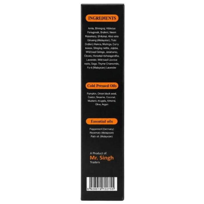 Desi Khazanay Regrowth Hair Oil, 25+ Herbs & Cold, Pressed Oils - Image 5