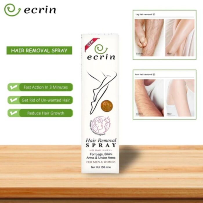 Ecrin Hair Removal Spray 100ml, Fast Hair Remover for Men & Women - Image 6