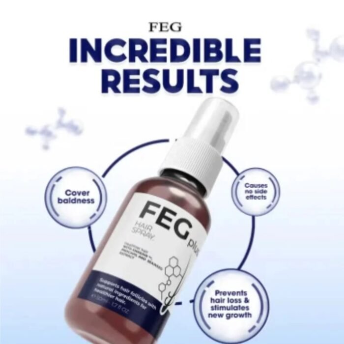 FEG Plus Hair Growth Spray 50ml, Anti-Hair Loss & Regrowth Formula - Image 5