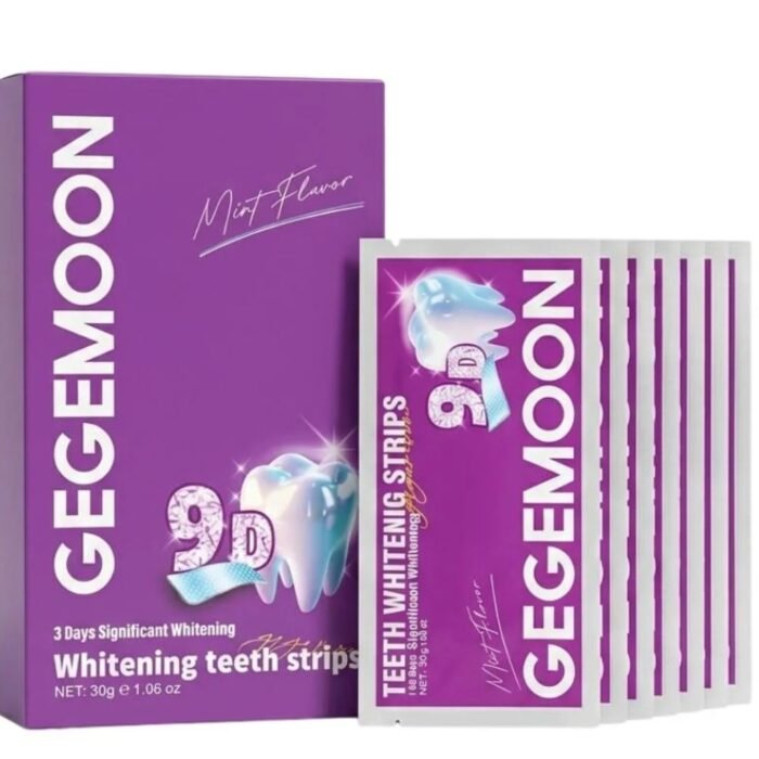 Gegemoon 9D Teeth Whitening Strips 7 Pairs, Mint Whitening Kit - Image 2