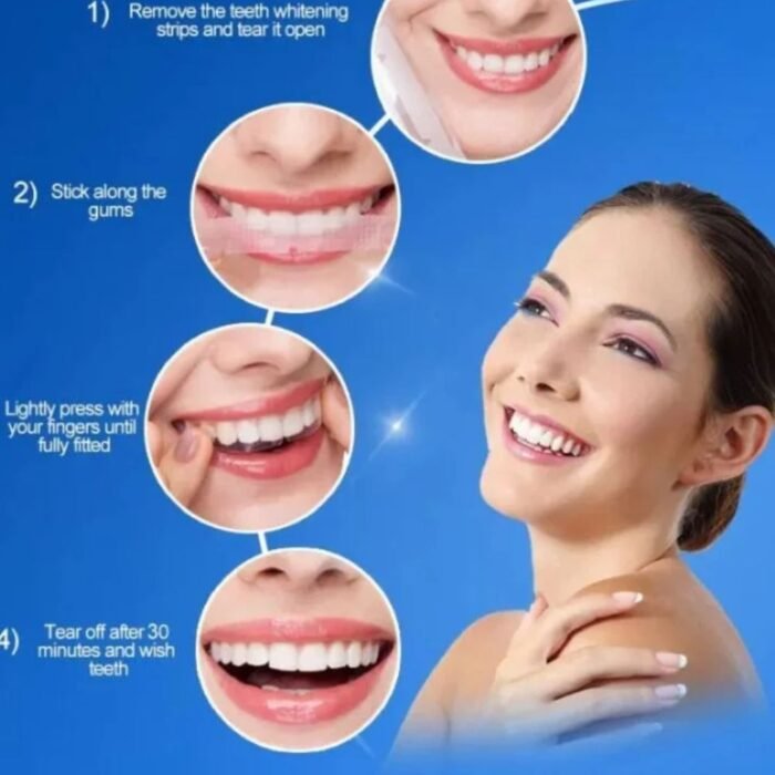 Gegemoon 9D Teeth Whitening Strips 7 Pairs, Mint Whitening Kit - Image 4