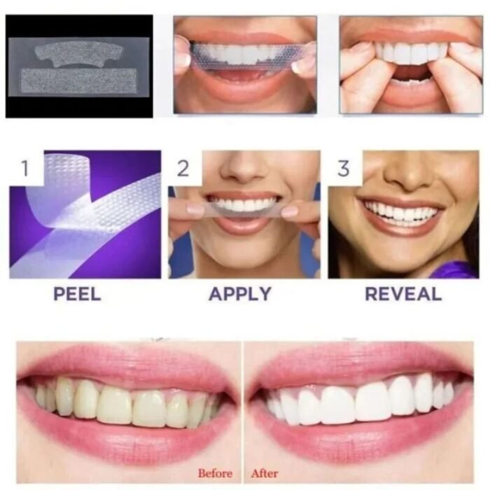 Gegemoon 9D Teeth Whitening Strips 7 Pairs, Mint Whitening Kit - Image 3