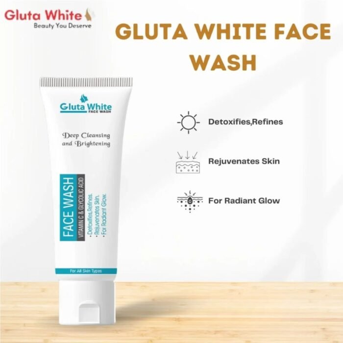 Gluta White Face Wash, Brightening & Oil Control Daily Cleanser - Image 2