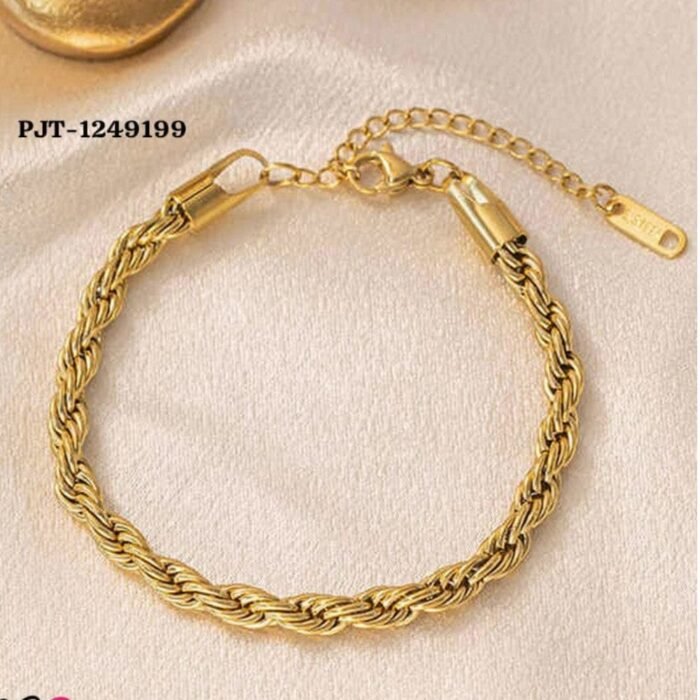 Golden Rope Bracelet, Anklet, Unisex Stylish Chain - Image 3