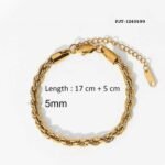 Golden Rope Bracelet, Anklet, Unisex Stylish Chain - Image 4
