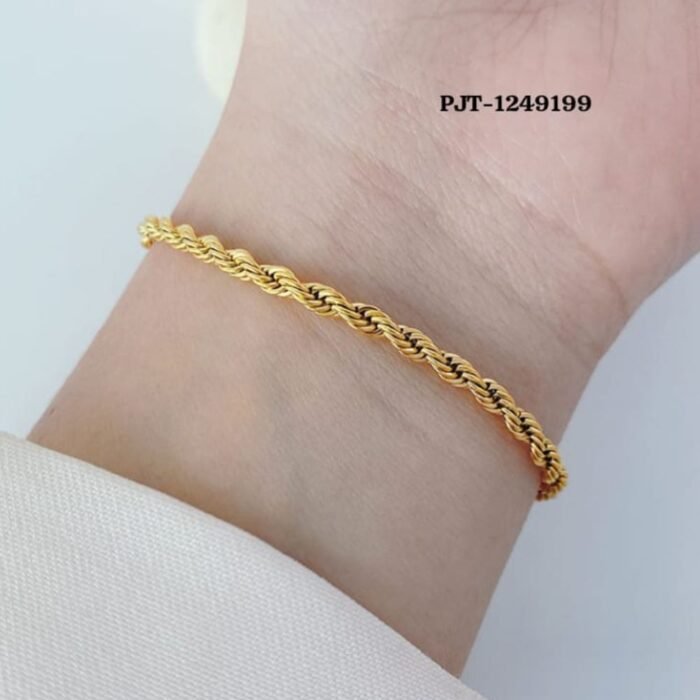 Golden Rope Bracelet, Anklet, Unisex Stylish Chain - Image 2