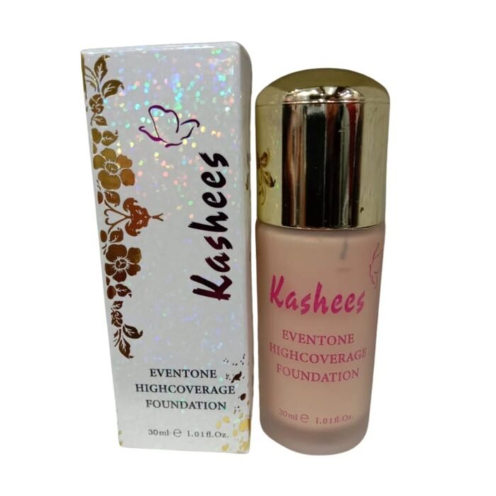 Kashees Eventone Liquid Foundation 30ml, High Coverage & Long-Lasting Makeup - Image 2