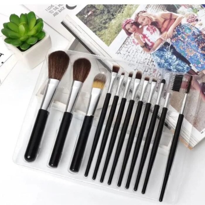 Mac Beauty Makeup Brush Set 12,Piece Professional Makeup Tool Kit, Soft Synthetic Bristles - Image 3