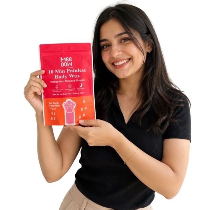 Meow Club Body Wax Powder 100g, 10-Min Hair Removal Powder with Spoon - Image 3