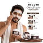 NICONI Men Enzyme De-Tan Pack 300g, Face & Body Tan Removal - Image 2