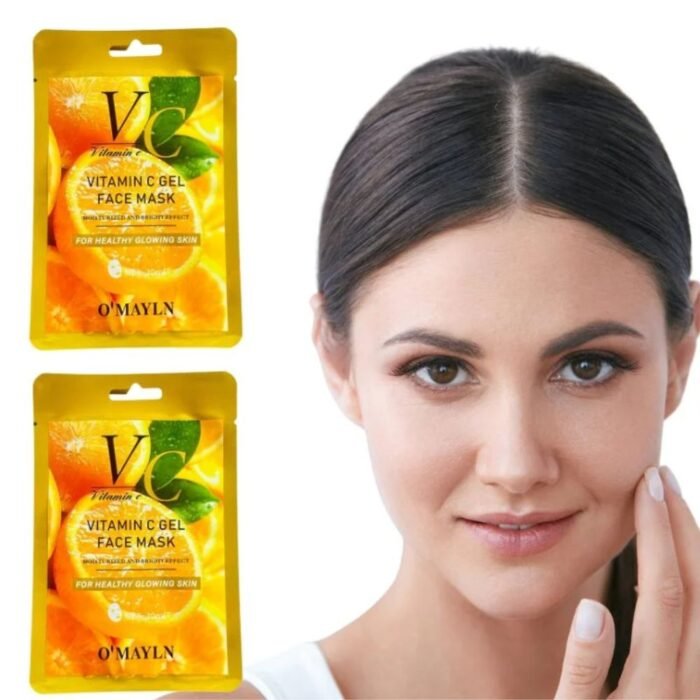 O’Mayln Vitamin C Gel Face Mask 30ml Pack of 2, Brightening & Hydrating - Image 2