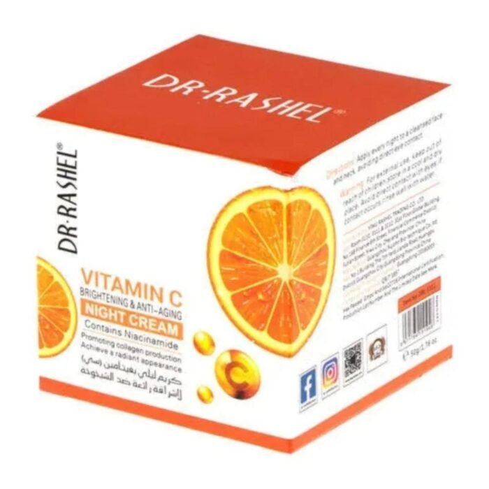 Dr. Rashel Vitamin C Brightening & Anti-Aging Night Cream 50g, Skin Renewal Moisturizer - Image 3