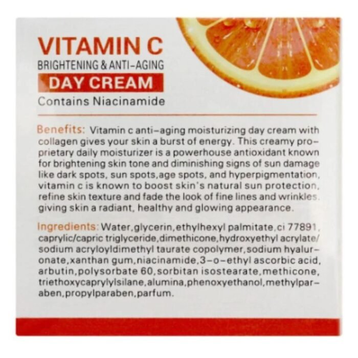 Dr. Rashel Vitamin C Brightening & Anti-Aging Day Cream 50g, SPF Protection - Image 4
