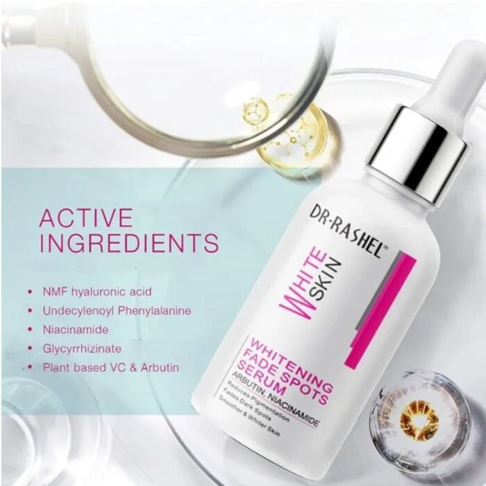 Dr. Rashel Whitening Fade Spots Serum 50ml, Arbutin & Niacinamide - Image 4