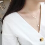Silver Stylish Clavicle Pendant for Girls