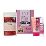 BNB Pink Face Glow Kit, 3-in-1 Facial Wash, Saffron Mask & SPF - Image 2