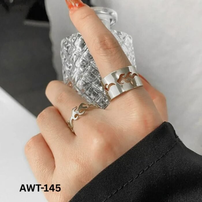 Star Couple Rings, Adjustable Matching Rings for Couples - Image 4