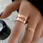 Star Couple Rings, Adjustable Matching Rings for Couples - Image 2