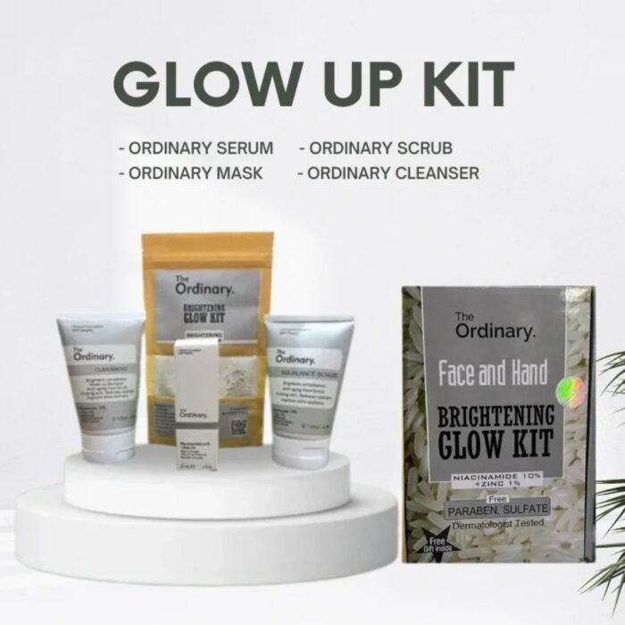 The Ordinary Face & Hand Brightening Glow Kit, 4-Step Skincare Set - Image 4