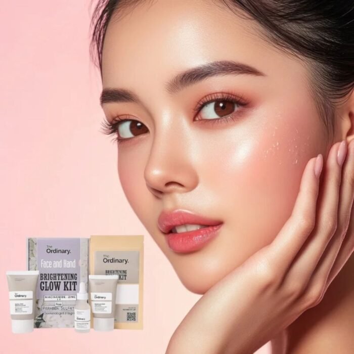 The Ordinary Face & Hand Brightening Glow Kit, 4-Step Skincare Set - Image 3