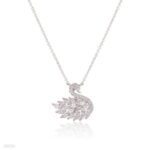 Tulip Bracelet with Swan Necklace, Stainless Steel Jewelry Set - Image 4