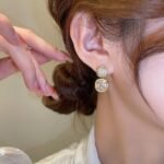 Korean Zircon Crystal Earrings 4