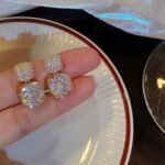 Korean Zircon Crystal Earrings 2