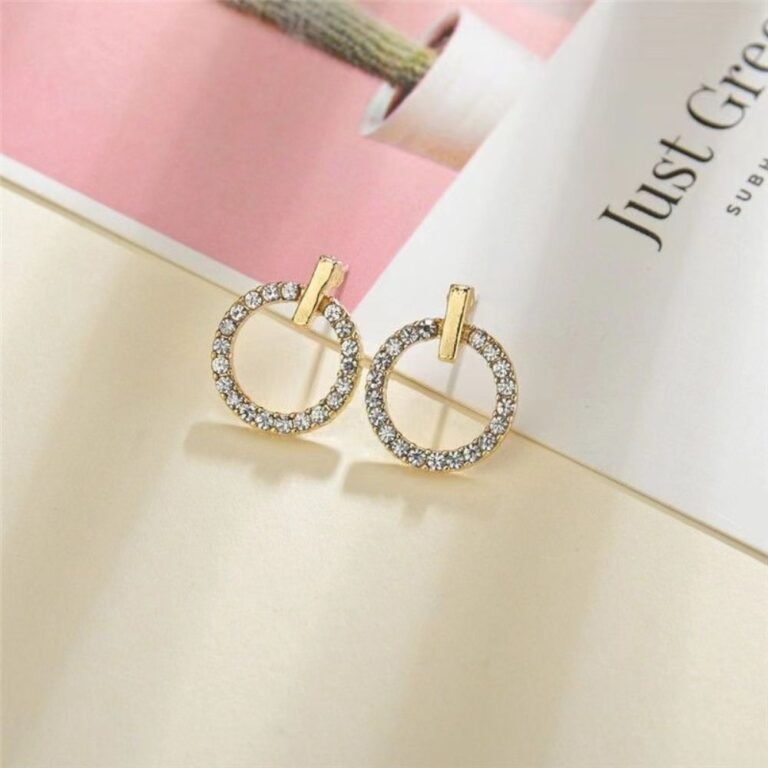 Circle Zircon Korean Earrings 2