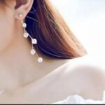 Zig Zag White Choker with Earrings, Alloy Jewelry Set