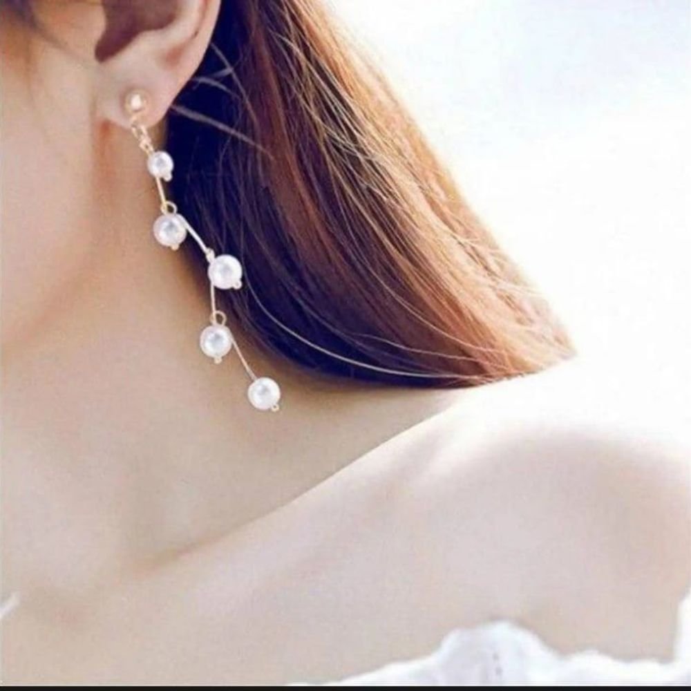 Zig Zag White Choker With Earrings (1) Zig Zag White Choker with Earrings, Alloy Jewelry Set - Image 1