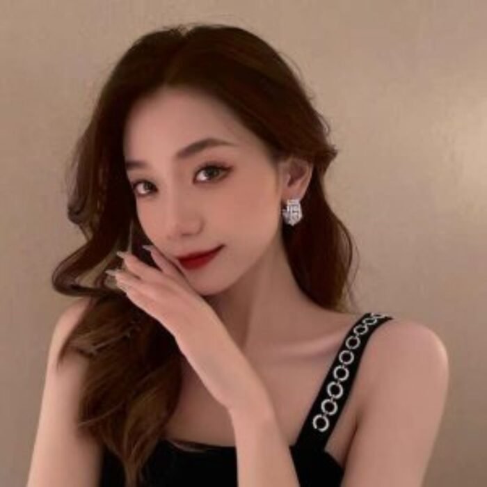 Korean Luxury Zirconium Hoop Earrings for Girls, Golden & Silver - Image 3