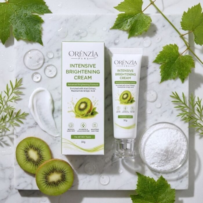 Orenzia Pure Intensive Brightening Cream with Kojic Acid, Niacinamide & Kiwi Extract – 30g - Image 4